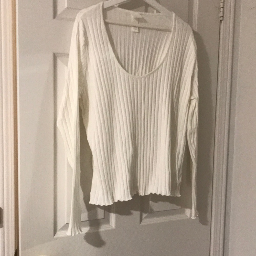 H & M long sleeved ribbed top XXL